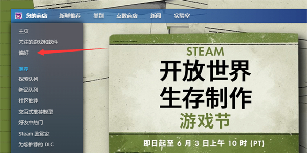 steam怎么设置语言偏好功能